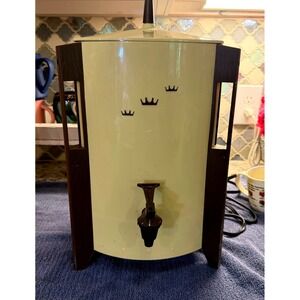 Regal Percolator Urn 10-30 Cup Harvest Gold Vintage Mid-Century Modern Works